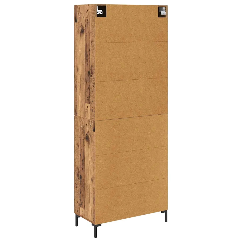 Credenza | Madia | Buffet da pranzo | Armadio da pranzo Legno vecchio 69,5 x 34 x 180 cm Legno multistrato