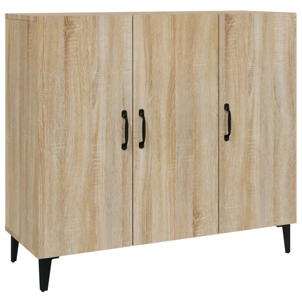 Credenza Rovere Sonoma 90x34x80 cm in Legno Multistrato 812504