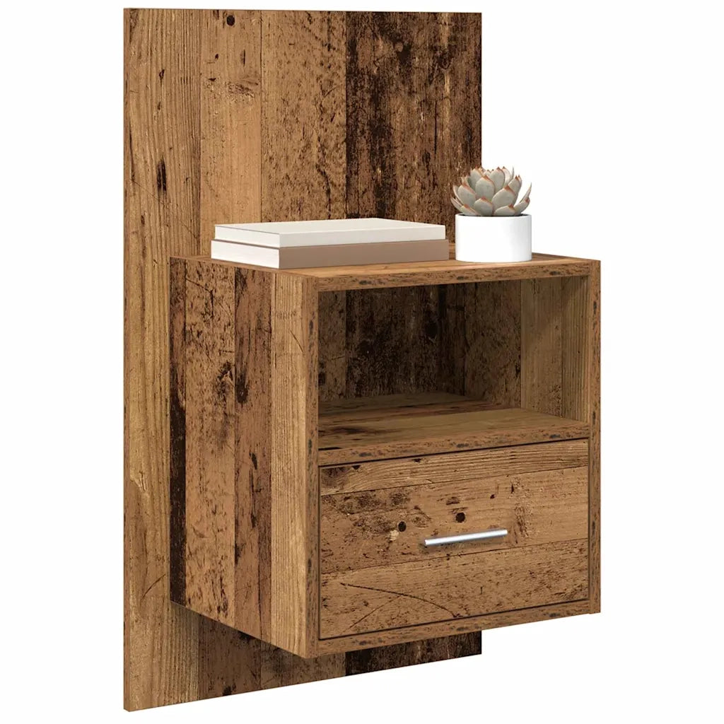 Armadio da Notte 2 pcs Legno vecchio 50 x 32.5 x 80cm 880495