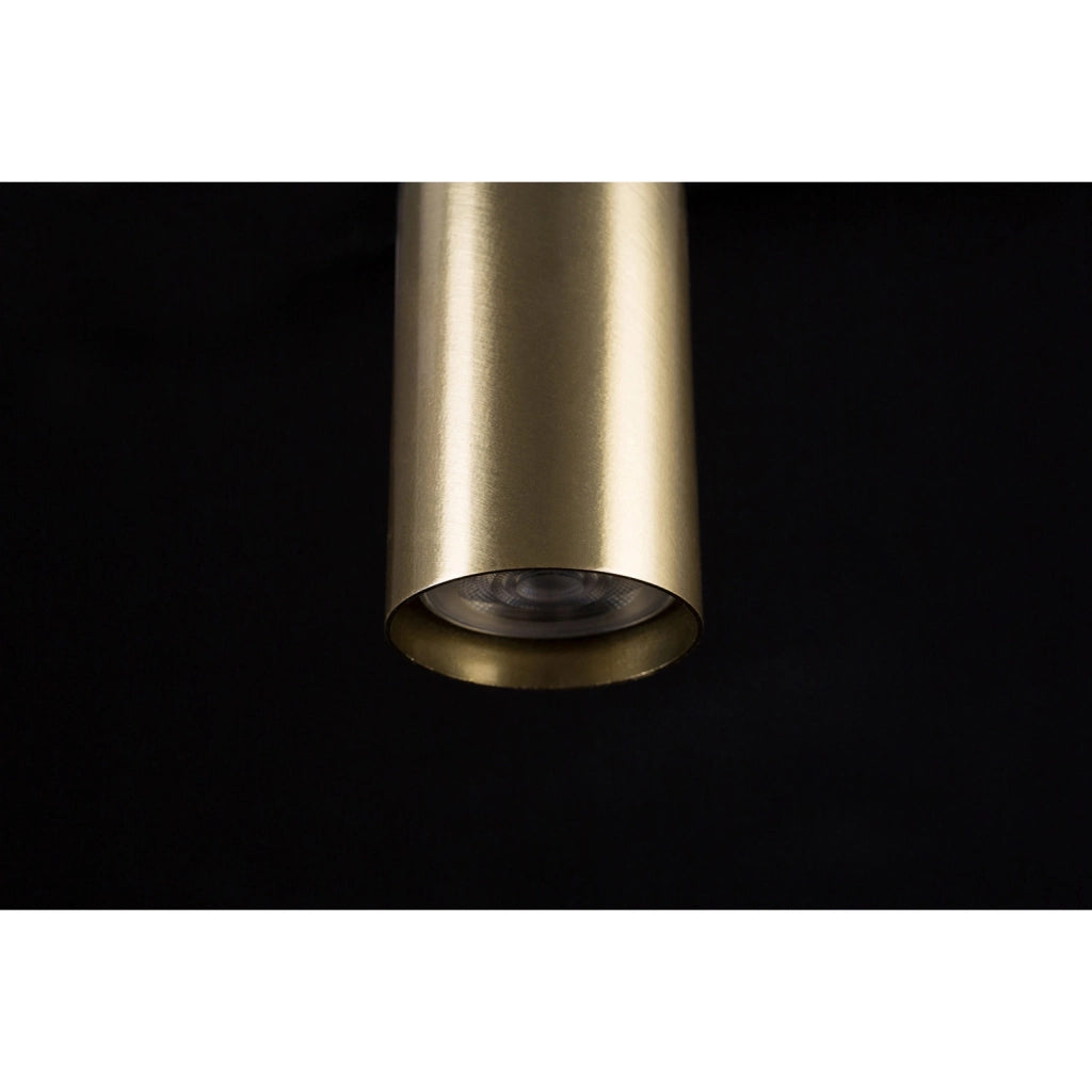 Plafoniera Minimal Tenjin Acciaio Nero 2 Luci Gu10 Ip20