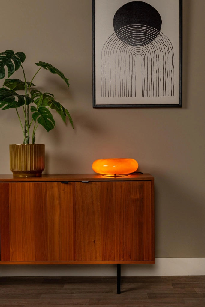 Lampada da tavolo SENTINO 3xG9 vetro arancione Lucide