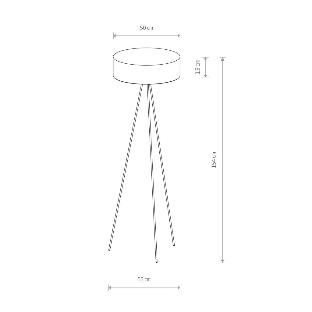 Lampada da terra Nowodvorski Cadilac treppiede 3xE27 nera