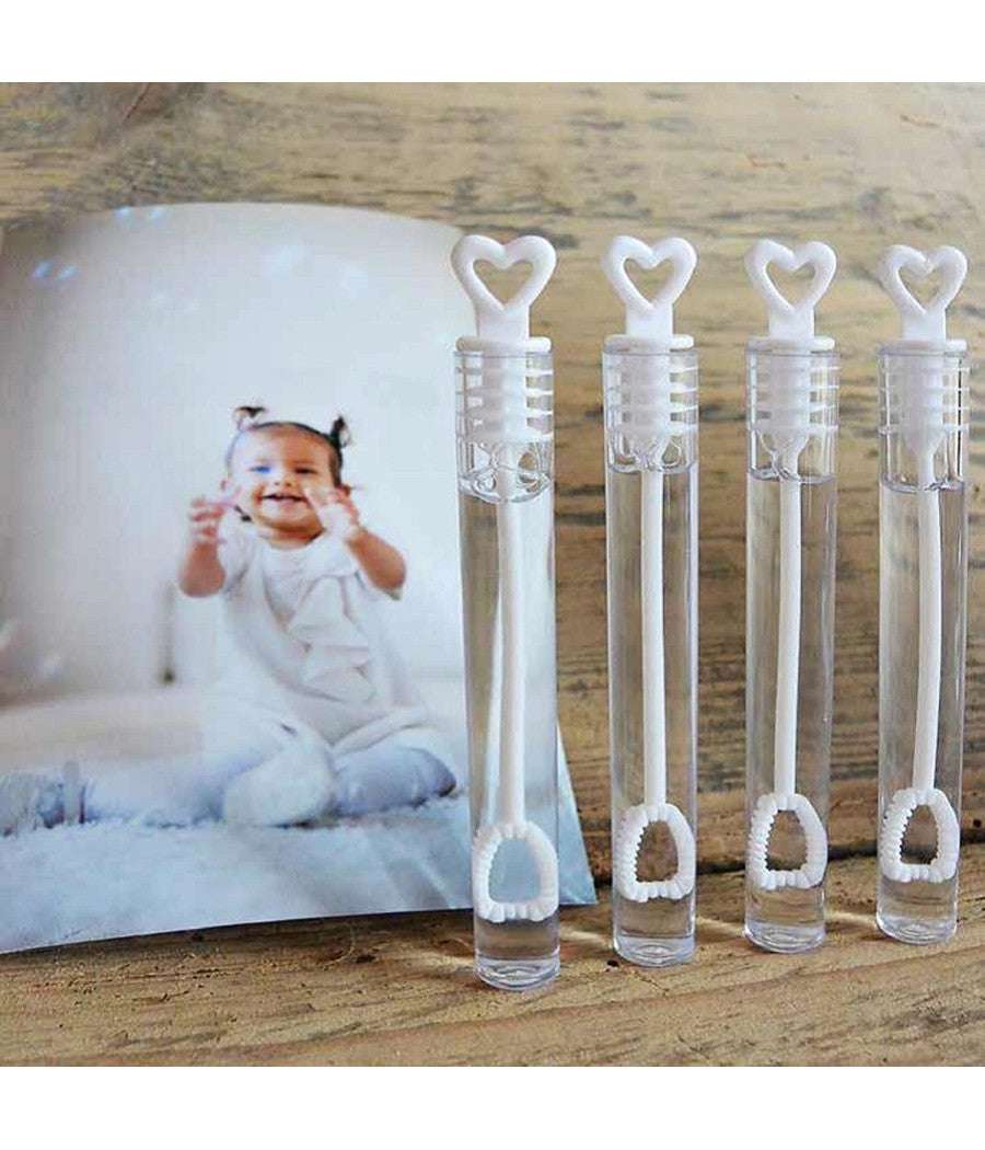 48 Bottiglie Bolle Di Sapone Wedding Matrimonio Sposi Con Manico A Cuore         