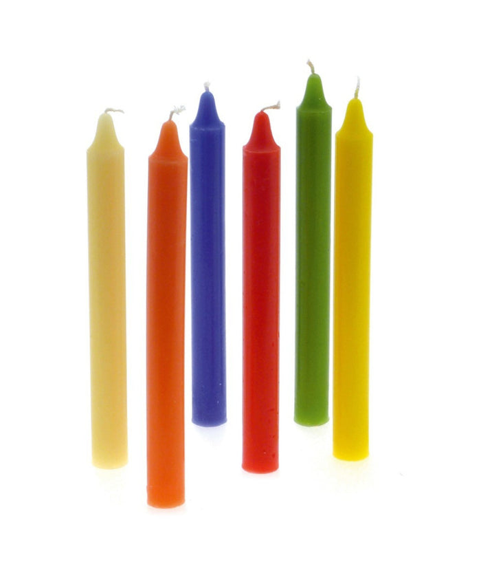 48 Pezzi Candele Lunghe 19cm Profumate Colorate Decorazione Aromaterapia         