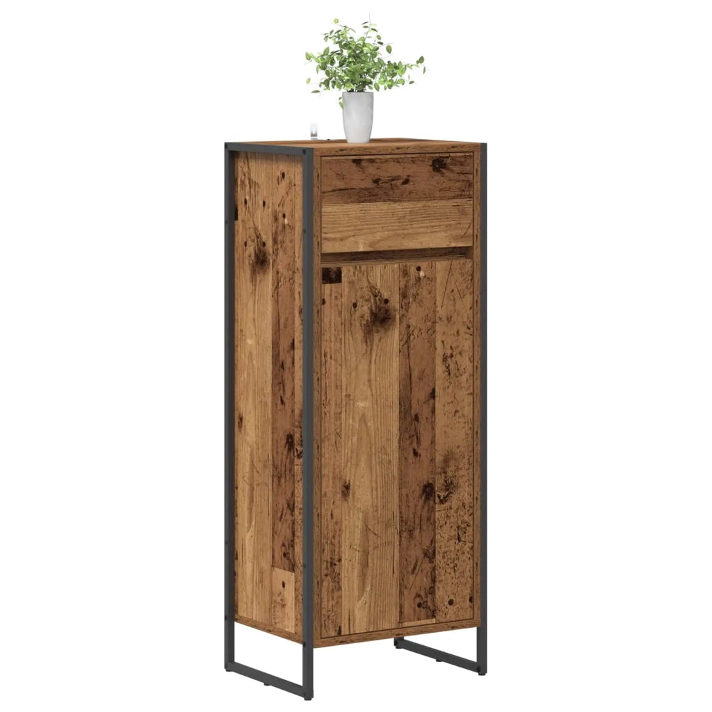 Mobile da Bagno con cassetto Legno vecchio 40 x 30 x 100 cm 886502