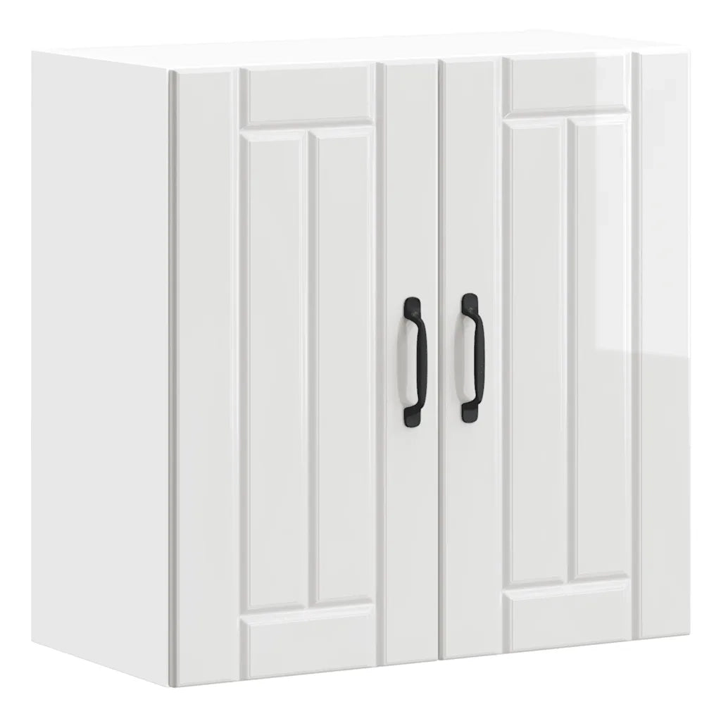 Pensile da Cucina Lucca Bianco Lucido in Legno Multistrato 853819