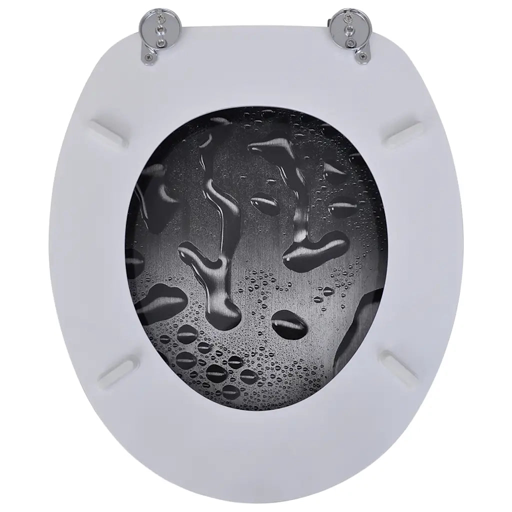 Tavolette WC con Coperchi 2 pz in MDF Design Acqua CFW7749271