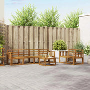 Set di divani da esterno 7 pcs Naturale