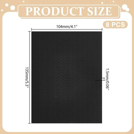 Zoolkussens Antislip per Uomo/Donna - 8 Stuks - Materiale Siliconico - 10,5 x 13,5 cm