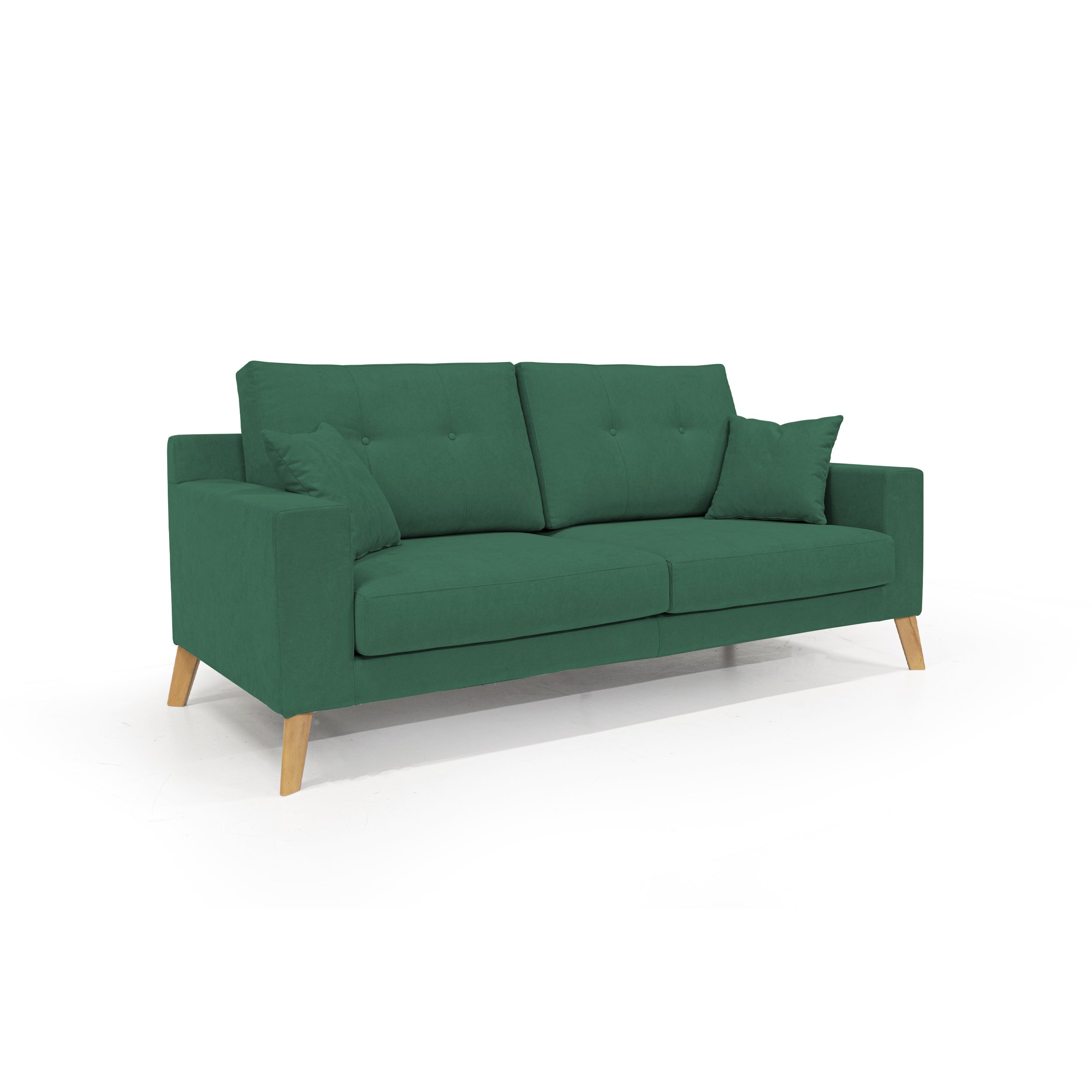 Danish Divano moderno in tessuto morbido impermeabile T02 146 cm verde