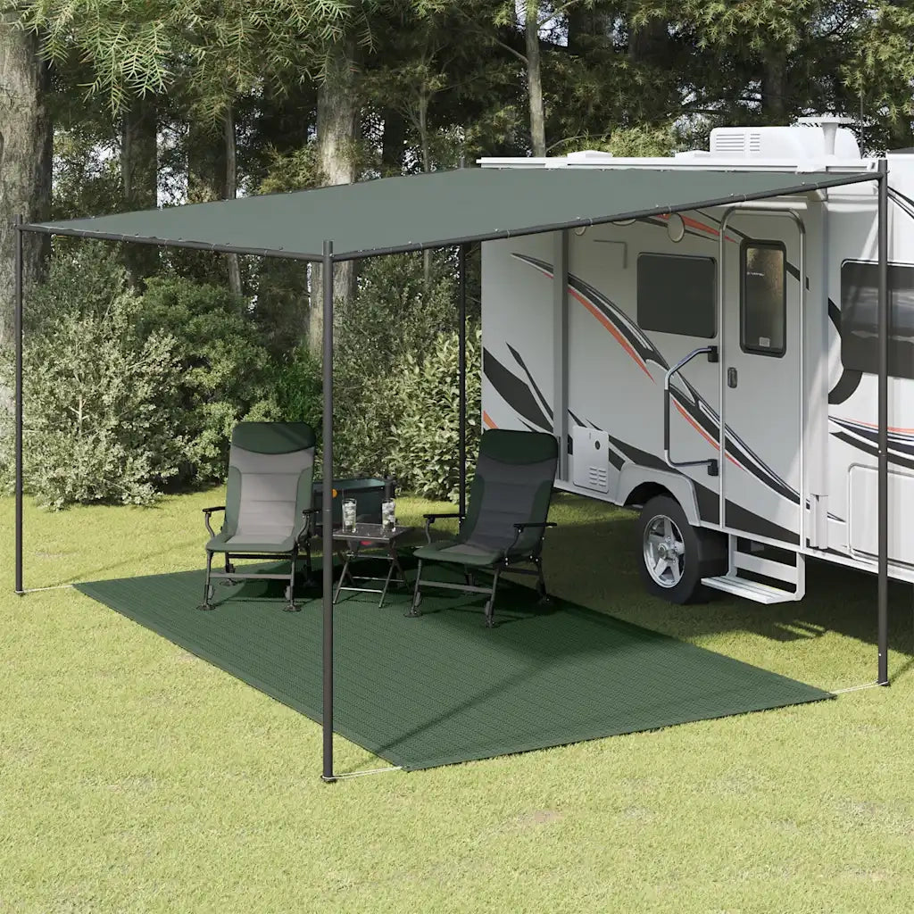 Tappeto da Tenda 250x450 cm Verde Scuro 310704