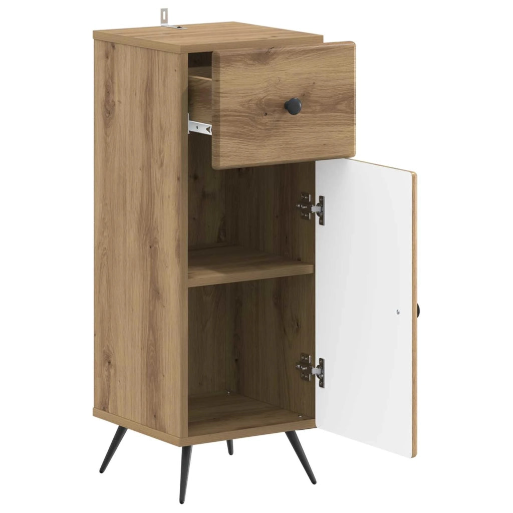 Mobiletto da Bagno BREDA Rovere Artigianale 30 x 31 x 80 cm 897494
