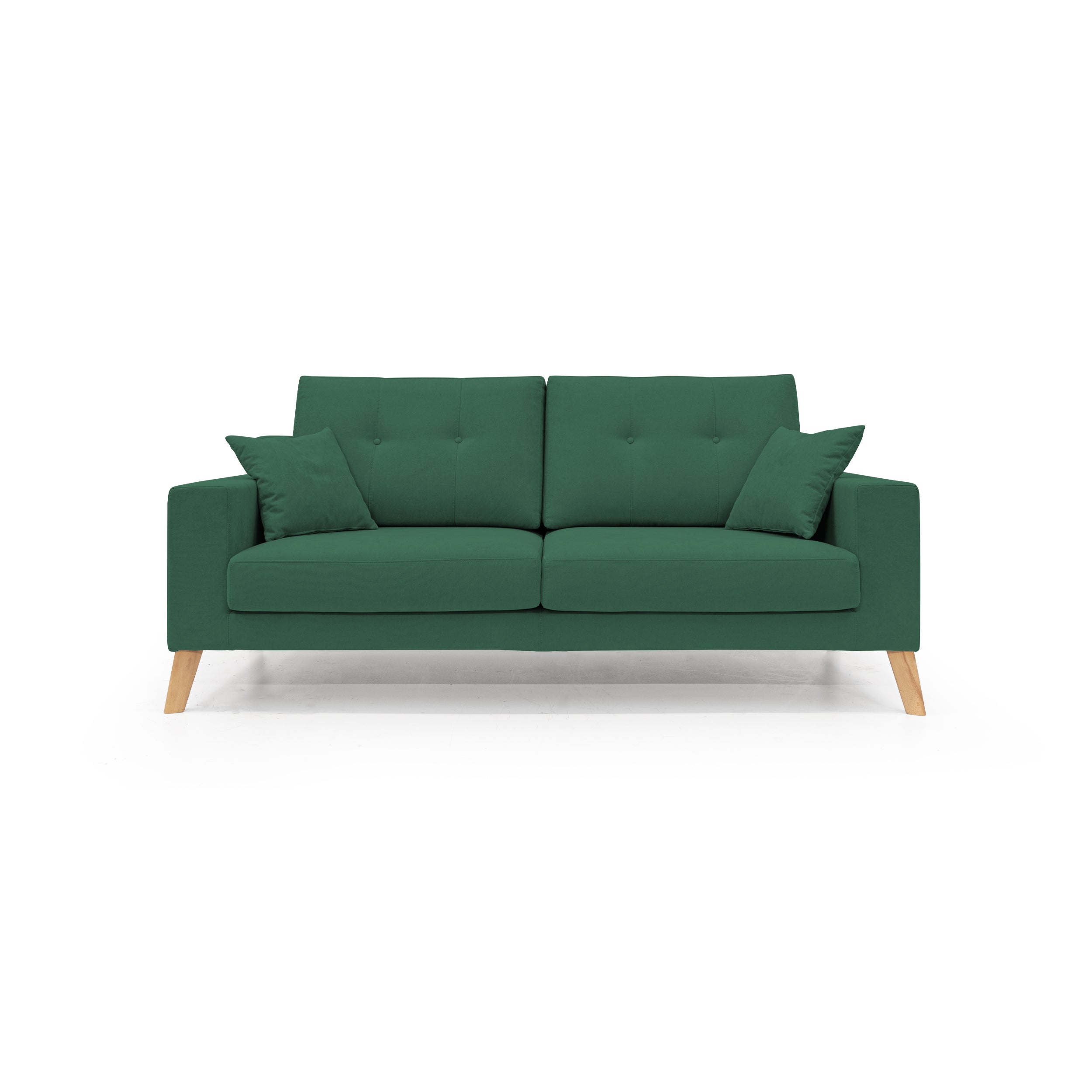 Danish Divano moderno in tessuto morbido impermeabile T02 146 cm verde