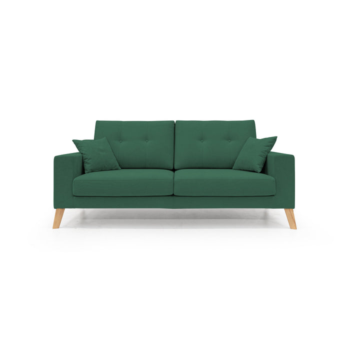 Danish Divano moderno in tessuto morbido impermeabile T02 146 cm verde