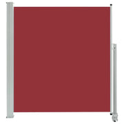 Tenda da sole laterale retrattile/schermo privacy per patio giardino terrazza balcone 140 x 300 cm rosso 02_0007231