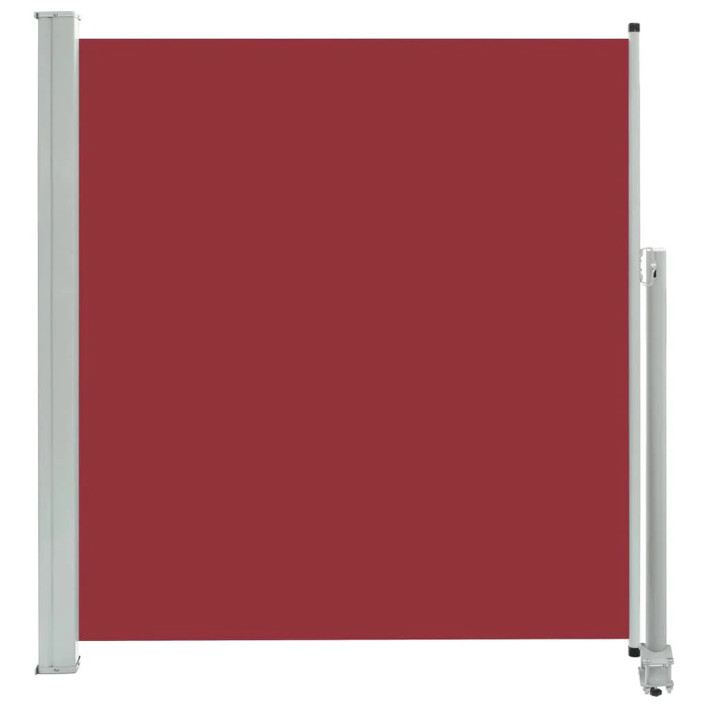 Tenda da sole laterale retrattile/schermo privacy per patio giardino terrazza balcone 140 x 300 cm rosso 02_0007231