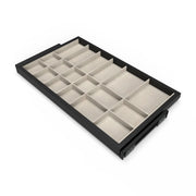 Kit di cassetto organizzatore e telaio a scorrimento con chiusura ammortizzata per armadio, regolabili, modulo 900 mm,..