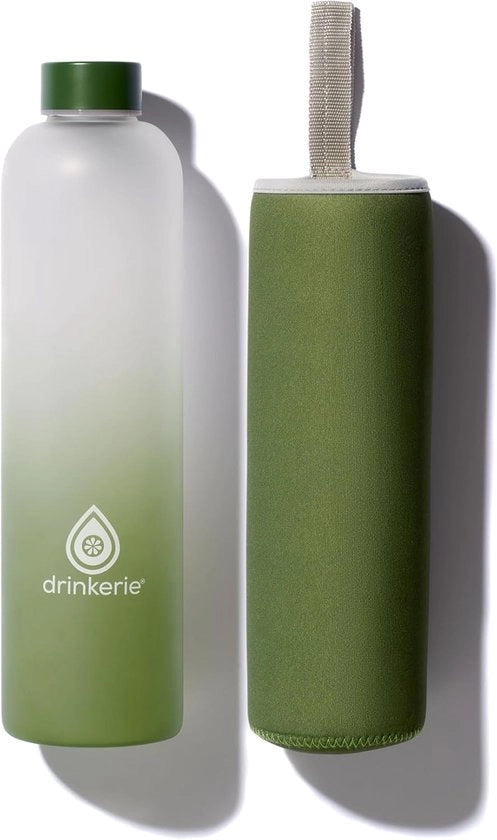 Fiasca da bibita in vetro borosilicato - design opacizzato - 1 litro