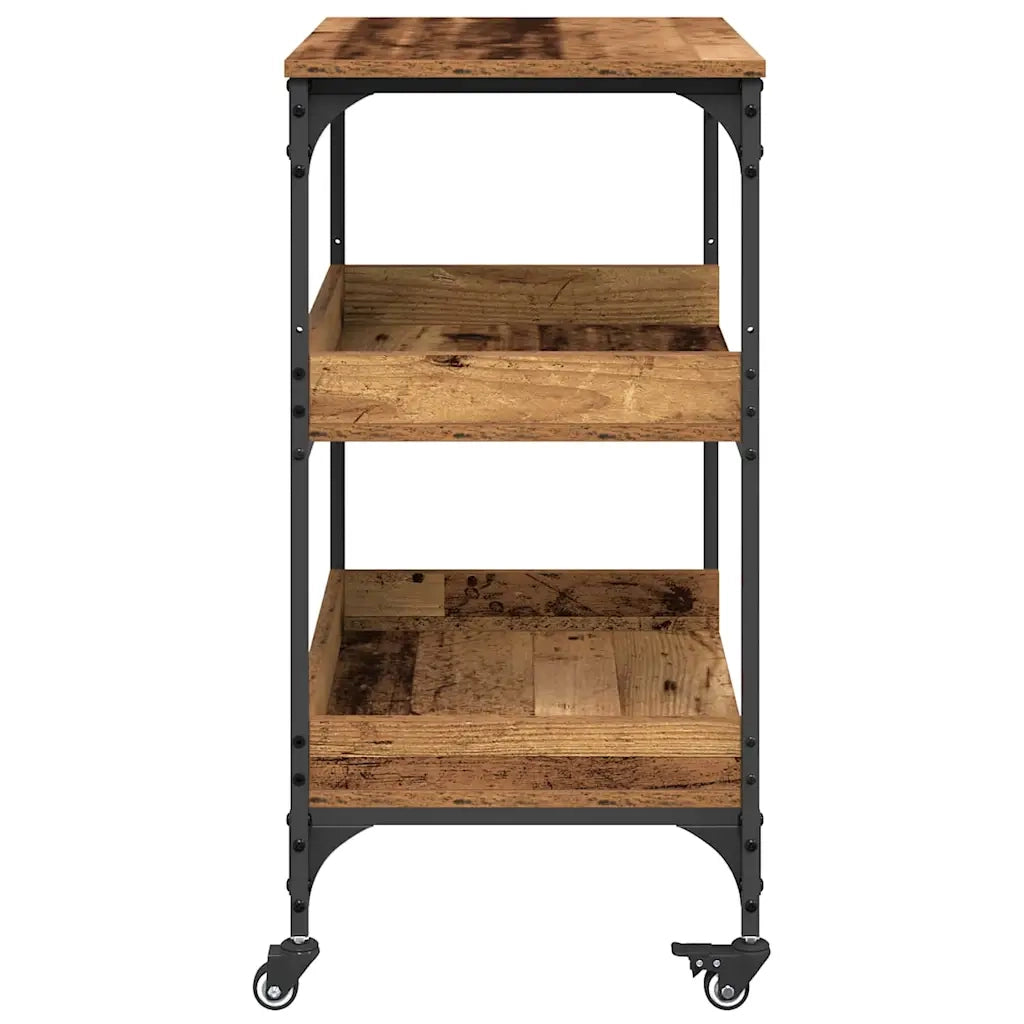 Carrello da Cucina-Scaffale per Cucina Legno vecchio 60 x 41 x 80.5 cm