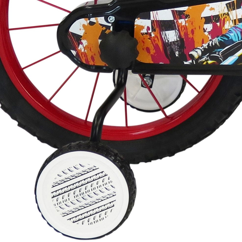 SCH SPEED 16", bicicletta per bambini, adatta a bambini tra i 5 e i 7 anni, per altezza tra 105 e 135 cm, con campanello