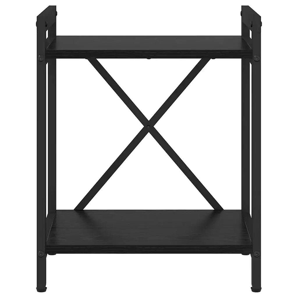vidaXL Libreria Rovere nero 40 x 30 x 48.5 cm Legno multistrato