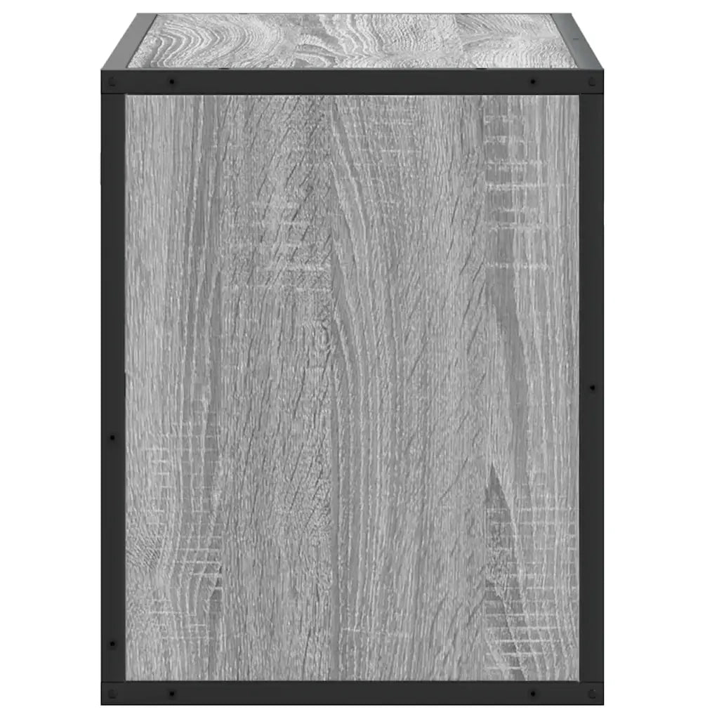 Mobile TV Grigio Sonoma 60x31x39,5cm in Truciolato e Metallo 848917