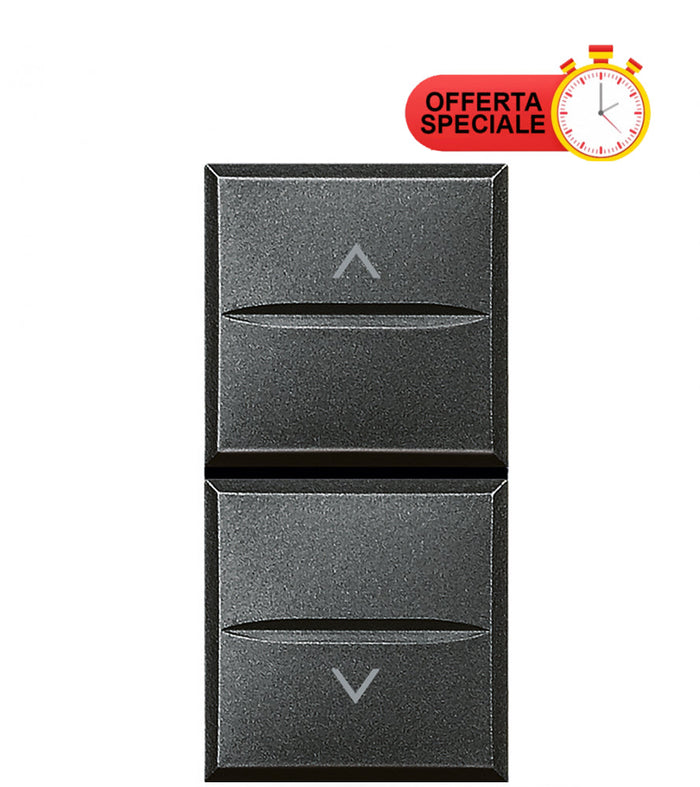 Bticino Axolute Pulsante doppio 1P NO + 1P NO 10A HS4037