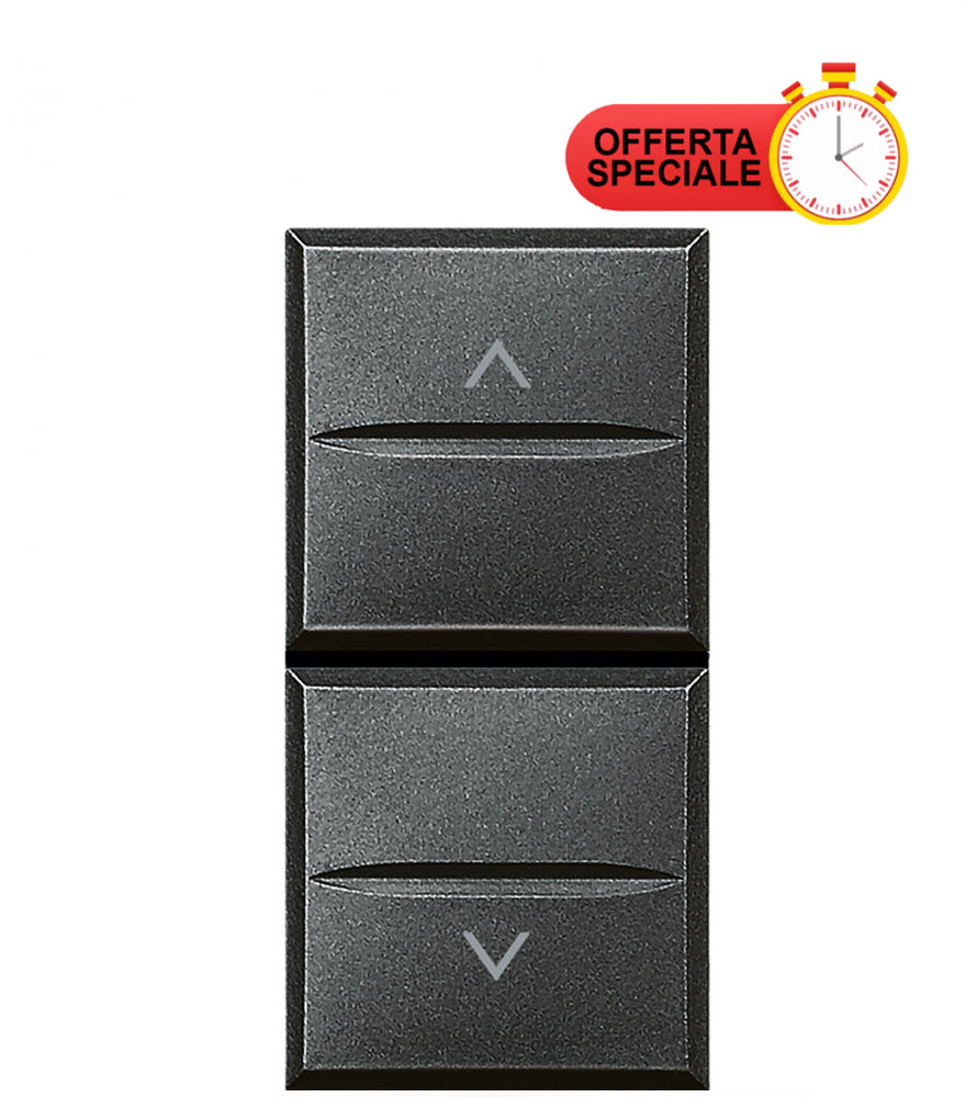 Bticino Axolute Pulsante doppio 1P NO + 1P NO 10A HS4037