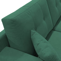 Danish Divano moderno in tessuto morbido impermeabile T02 186 cm verde