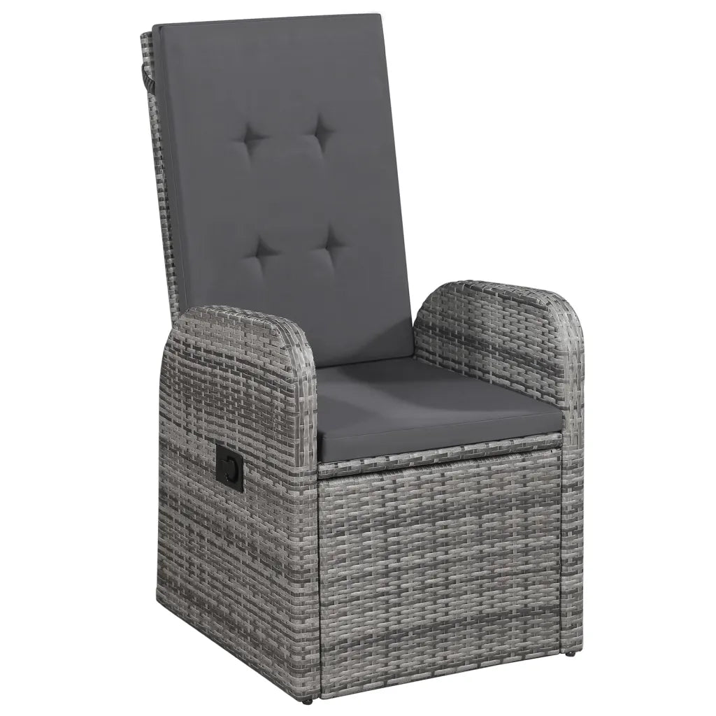 Set Mobili da Pranzo per Giardino 5 pz Grigio 3072146