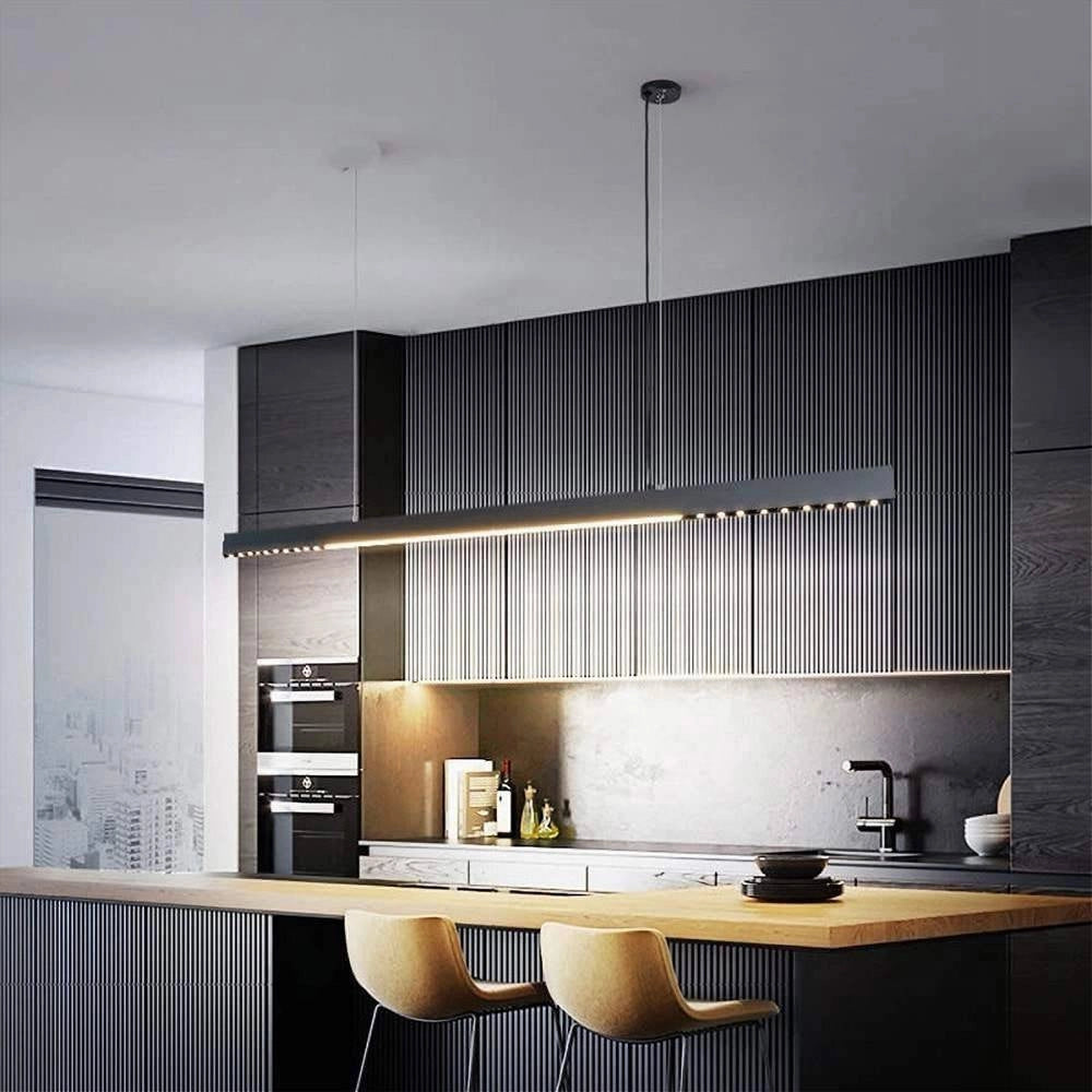 Trade Shop - Lampadario A Sospensione Lineare A Led 42 W Lampada Da Soffitto Minimal A70-n3c -