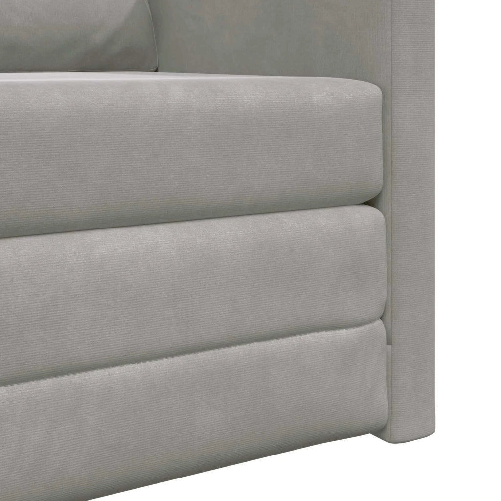 Divano letto Grigio chiaro 74 x 77 x 81 cm Velluto 4106612