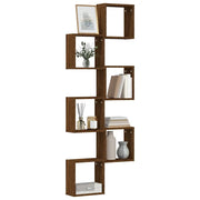 Mensole a Cubo 6 pz Rovere Marrone 30x15x30 cm 815887
