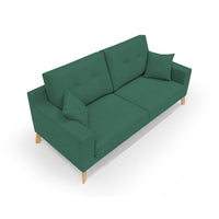 Danish Divano moderno in tessuto morbido impermeabile T02 206 cm verde