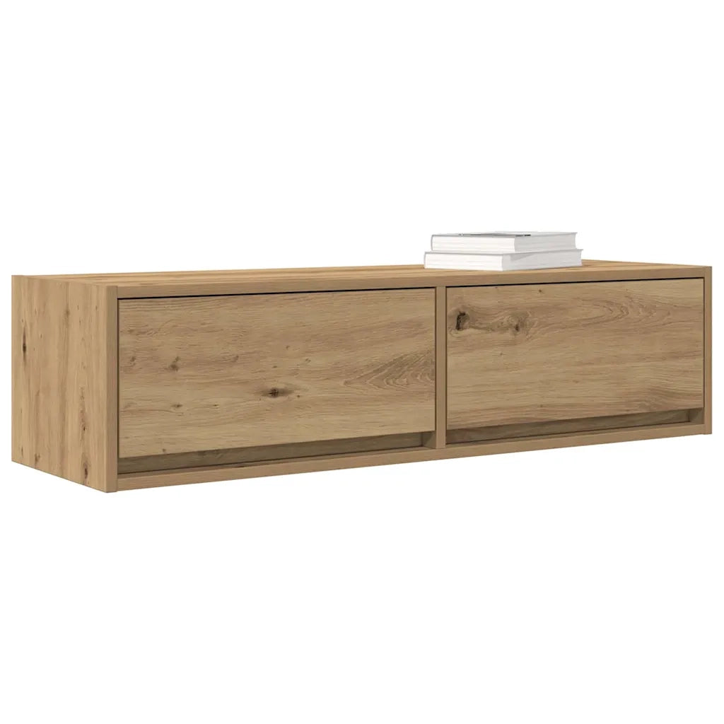 Mobile TV con cassetto rovere artigianale 100 x 31 x 25,5 cm 861534