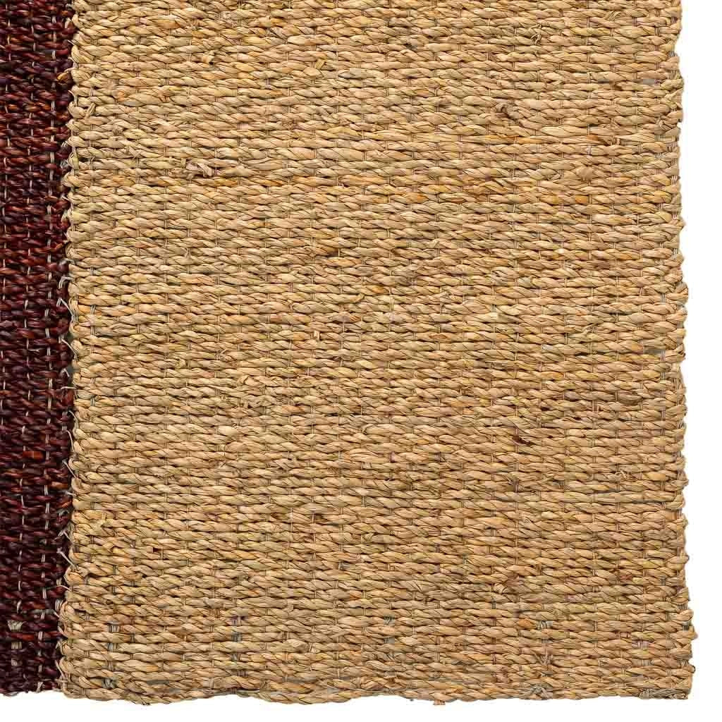 Tappeto in fibra marrone 120x60x1,2h cm