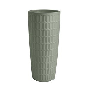 Vaso Cachepot Tyle tondo in resina h 85 cm Veca Color: TERRA LAGUNA