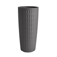 Vaso Cachepot Tyle tondo in resina h 85 cm Veca Color: ANTRACITE