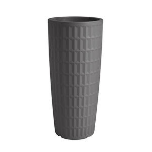 Vaso Cachepot Tyle tondo in resina h 85 cm Veca Color: ANTRACITE