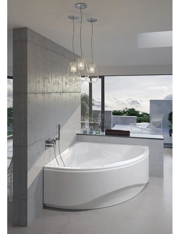 RIHO NEO vasca da bagno angolare in acrilico 150x150 cm