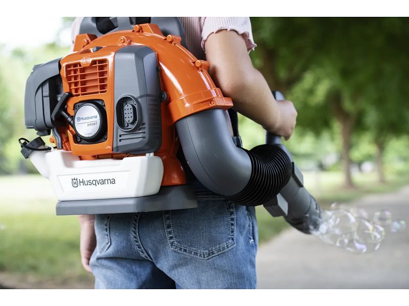 Soffiatore a spalla sparabolle giocattolo per bambini Husqvarna