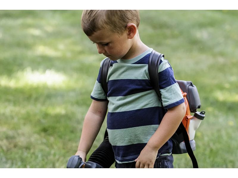 Soffiatore a spalla sparabolle giocattolo per bambini Husqvarna