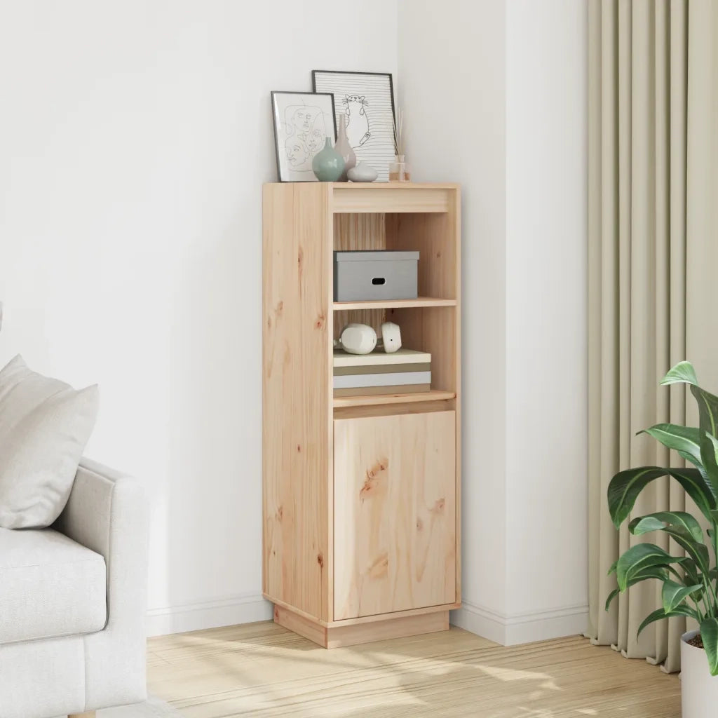 Credenza | Madia | Buffet da pranzo | Armadio da pranzo 37x34x110 cm in Legno Massello di Pino