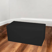 Pouf Bucuresti, Poltrona multiuso, Poltroncina sacco, Pouf poggiapiedi, Made in Italy, 90x40 h42 cm, Nero