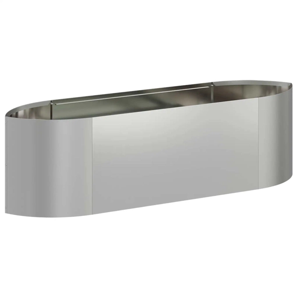 Letto rialzato da giardino Acciaio zincato 140 x 40 x 40 cm 8011717