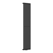 Radiatore a pannello piatto 636 watt acciaio 160 x 36 cm nero 03_0010459