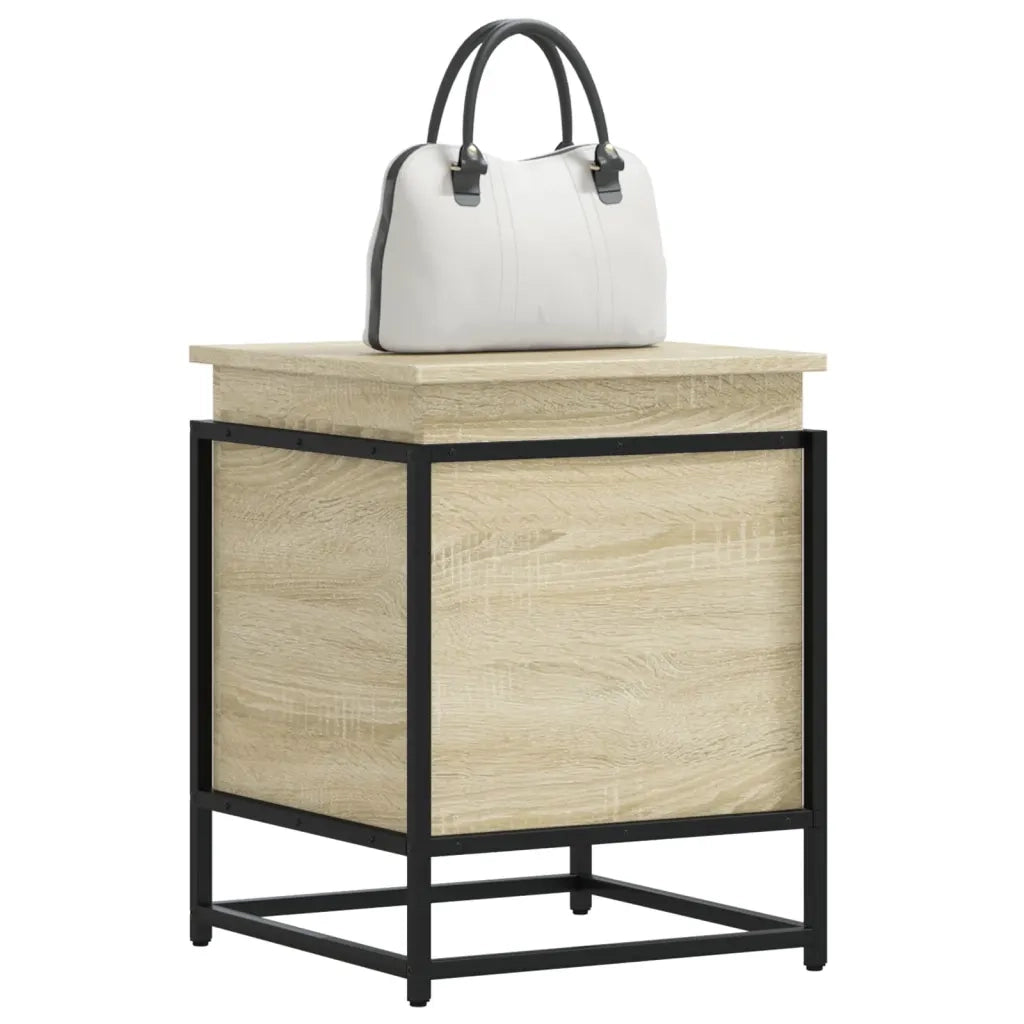 Contenitore con Coperchio Rovere Sonoma 40x40x51,5cm Truciolato 848790