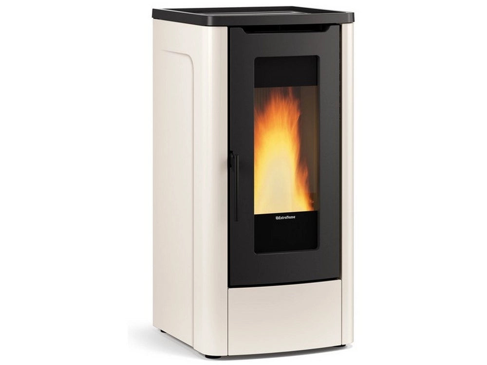 1pz extraflame stufa a pellet dahiana vfs col. avorio cod:ferx.vit50530