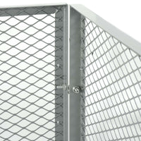 Compostiera 100x100x80cm per 800 litri di compost con griglie di metallo per il compostaggio aperto