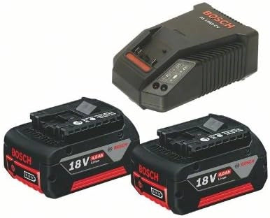 Bosch 0615990fp8 2x batterie da 18v 4ah + 1x caricabatterie AL 1860 CV